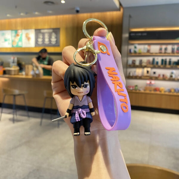 Sasuke With Sword - Naruto Silicone Keychain