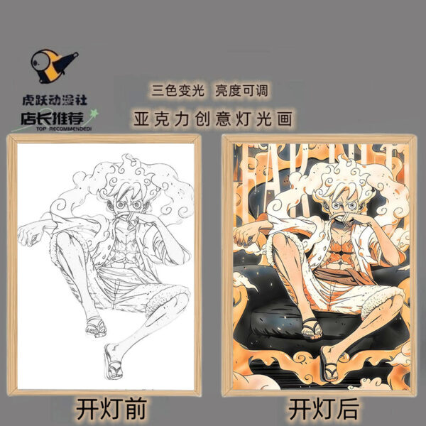 Luffy Gear 5 led Frame Lamp