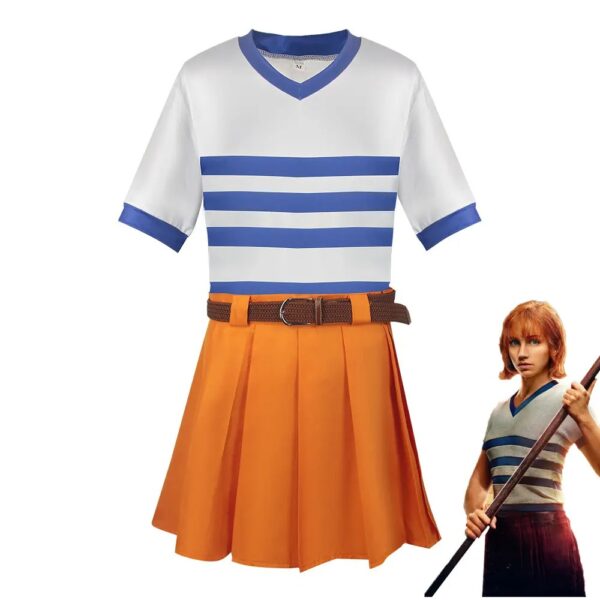 Nami Anime Cosplay Costume – One Piece Outfit